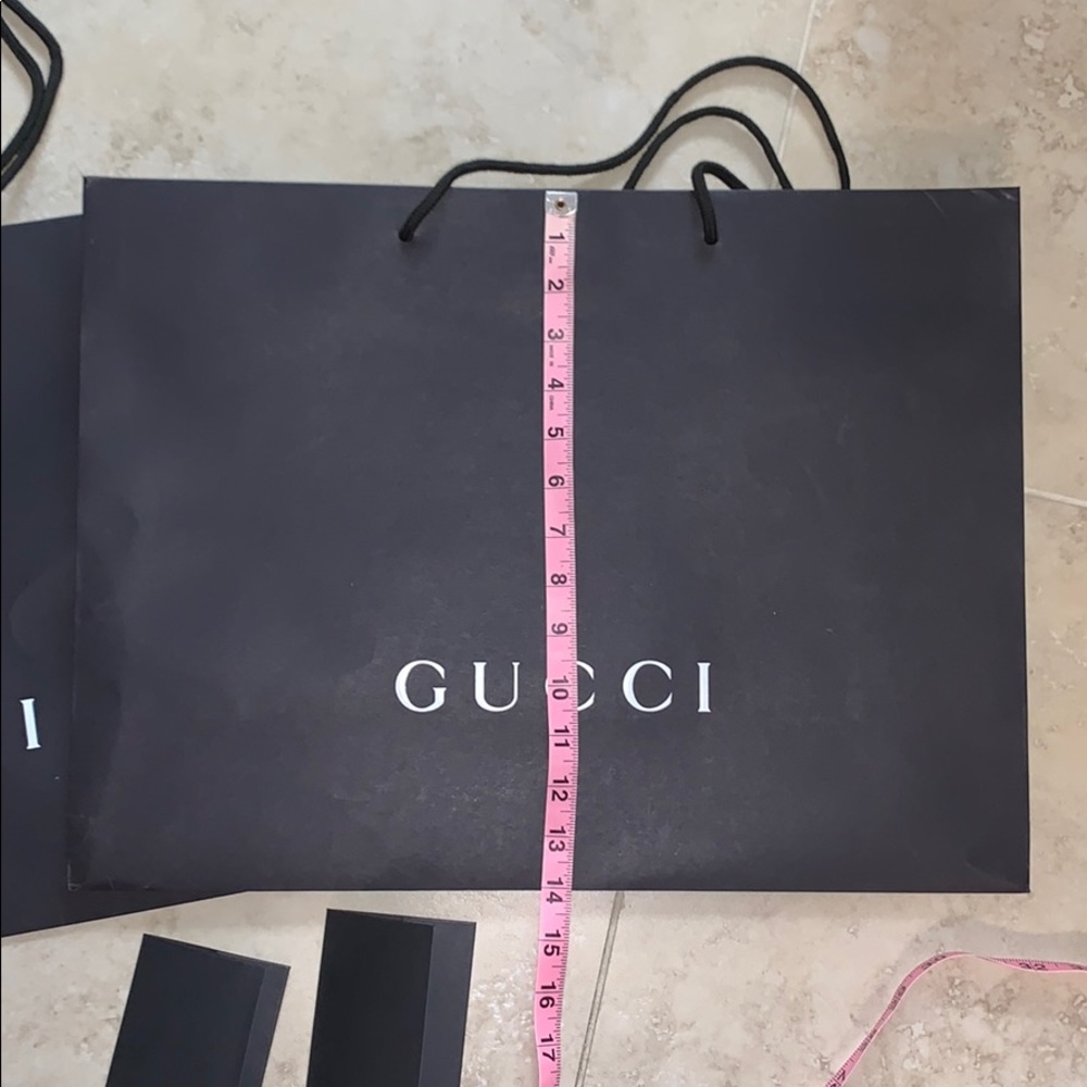 Gucci Paper Bags And Receipt Holder Gem